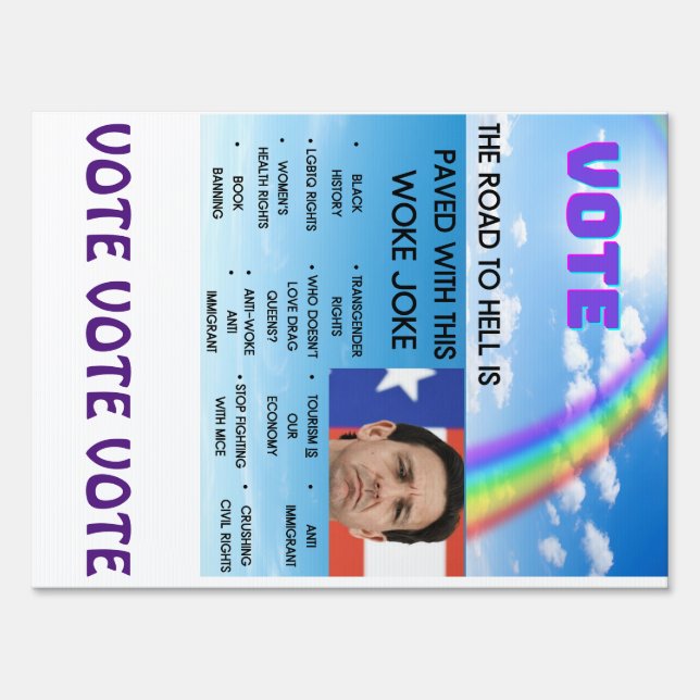 Anti DeSantis Yard Sign (Front)