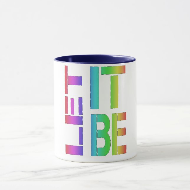 Anti-Discrimination let it be inspirational coffee Mug (Center)