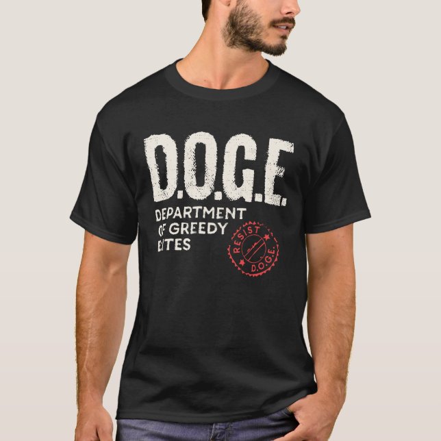 Anti DOGE D.O.G.E. Real Meaning Definition T-Shirt (Front)