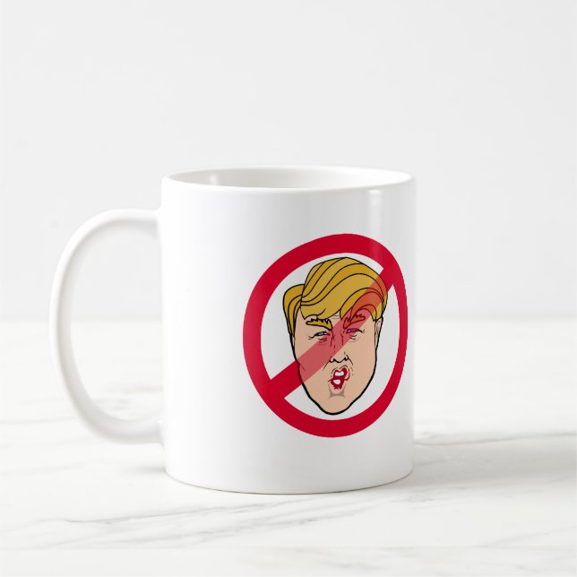 ANTI DONALD Caricature - Anti-Trump - Coffee Mug (Left)