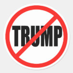 Anti Donald Trump 2016 Round Election Stickers at Zazzle