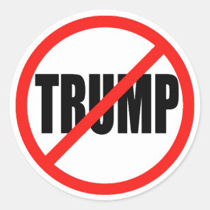 Anti Donald Trump 2016 Round Election Stickers