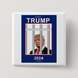 Anti Donald Trump 2024 Prison Button