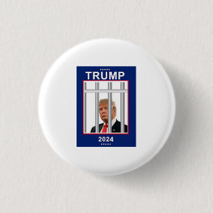 Anti Donald Trump 2024 Prison Button