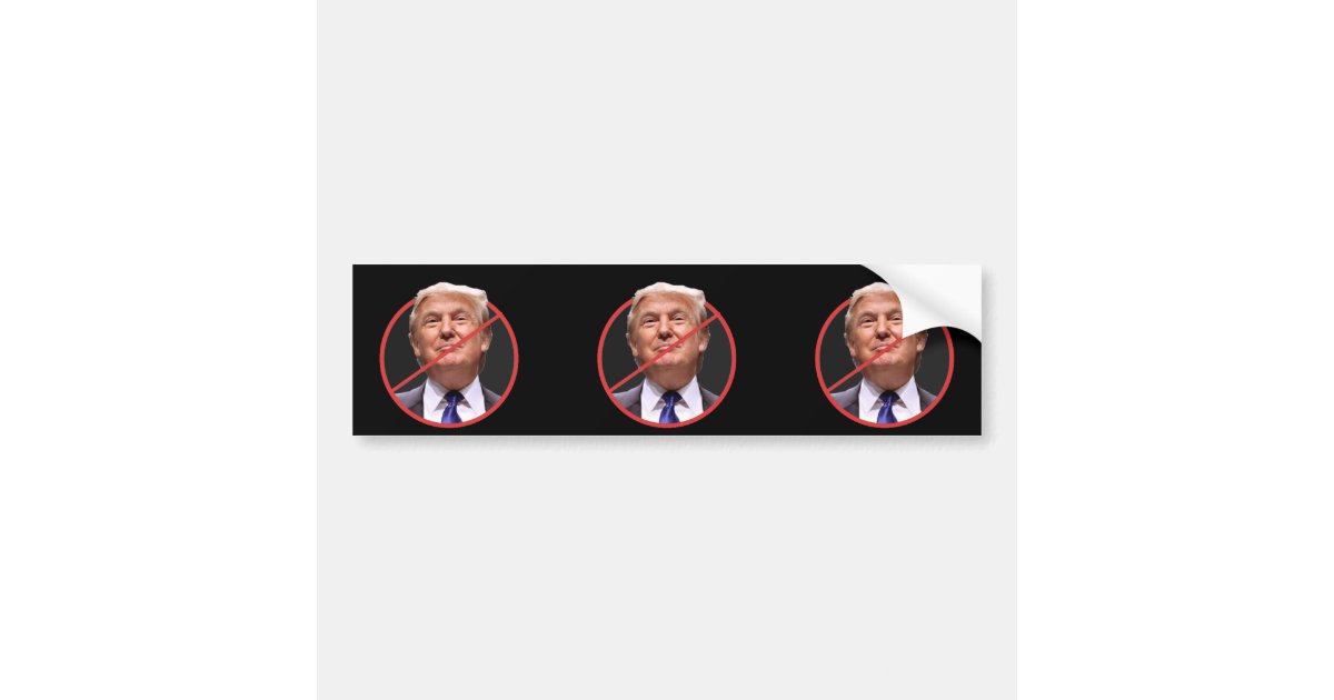 Anti Donald Trump Bumper Sticker | Zazzle