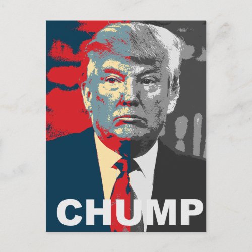 Anti Donald Trump Campaign  Chump Postcard