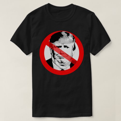Anti Donald Trump Chin Crossed Out Face T_Shirt