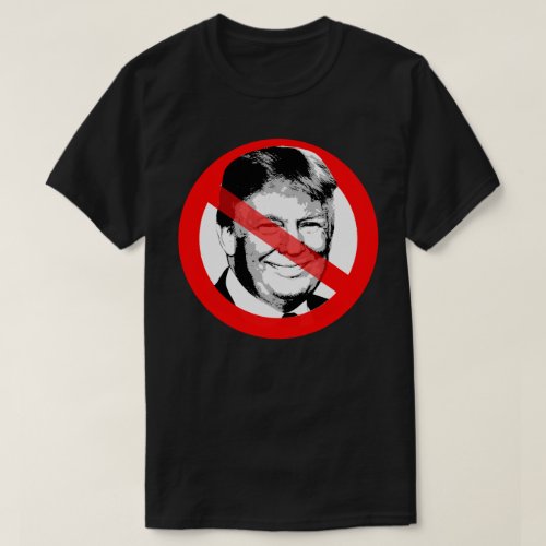 Anti Donald Trump Crossed Out Face T_Shirt