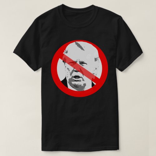 Anti Donald Trump Dementia Crossed Out Face T_Shirt