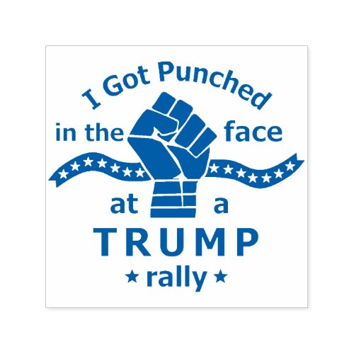 Anti Donald Trump Funny Punched in Face Self_inking Stamp
