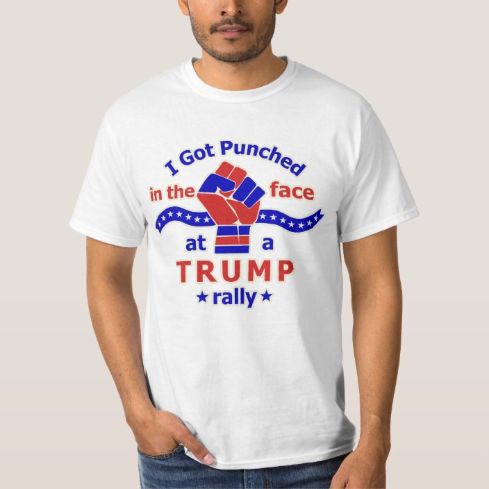 Anti Donald Trump Funny Punched In Face T Shirt