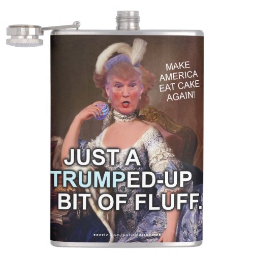 Anti Donald Trump Marie Antoinette 2016 Election Hip Flask