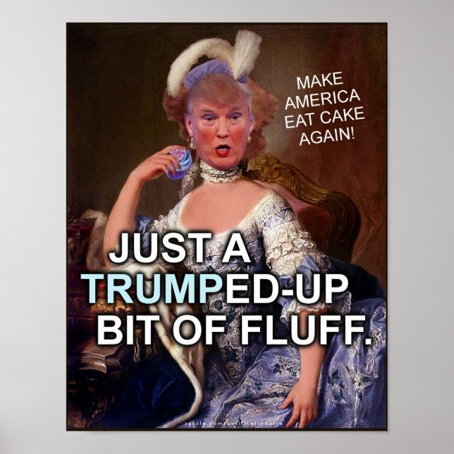 Anti Donald Trump Marie Antoinette 2020 Election Poster (Front)