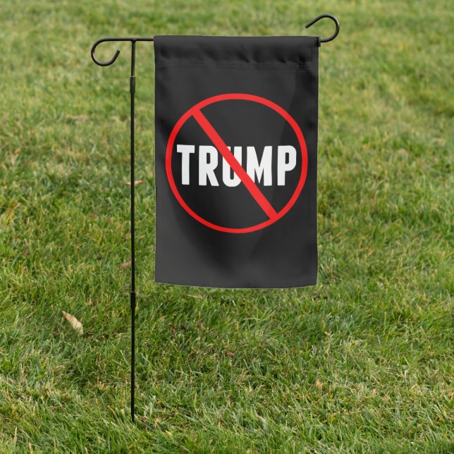 Anti Donald Trump Political Garden Flag (In SItu)
