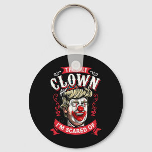 Anti Donald Trump T Shirt Funny Clown Resist Men W Keychain
