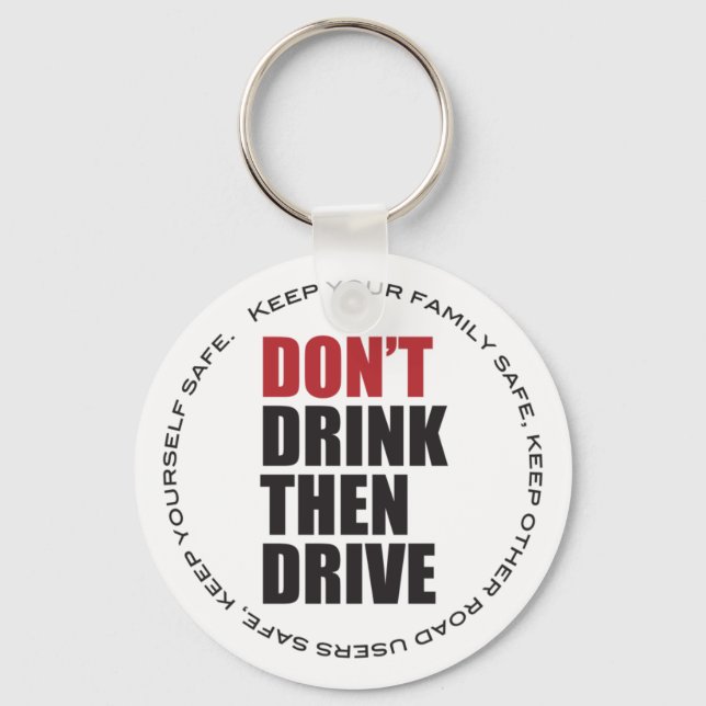 Anti Drunk Driving Keychain (Front)