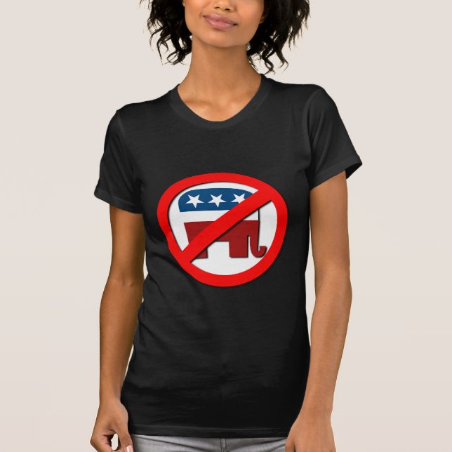 ANTI-ELEPHANT / ANTI-REPUBLICAN T-Shirt (Front)