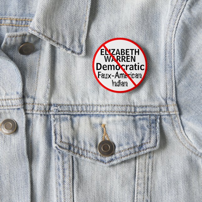 Anti-Elizabeth Warren Democratic Party EDIT Name Button (In Situ)