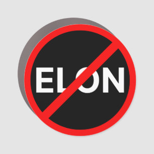 Anti Elon Car Magnet