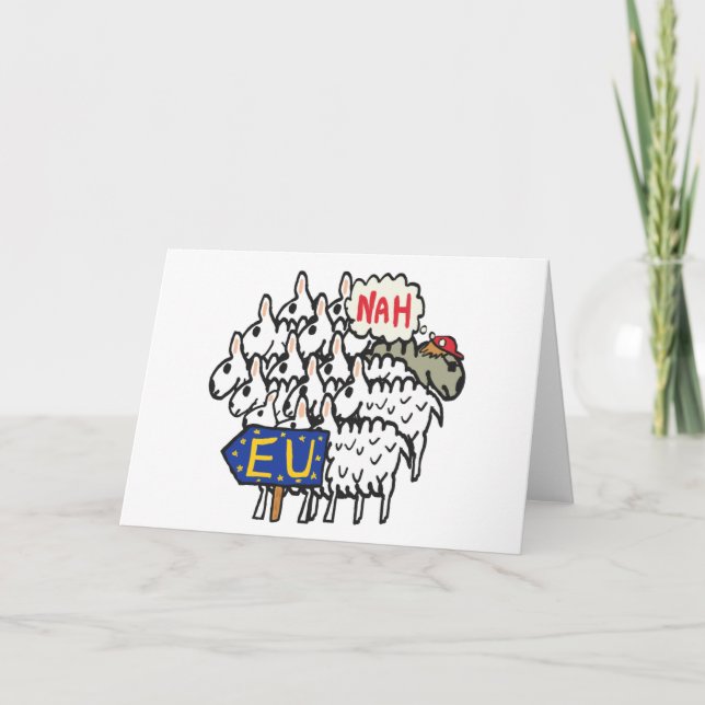 Anti EU Brexit Card (Front)