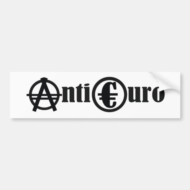 ANTI EURO BUMPER STICKER (Front)