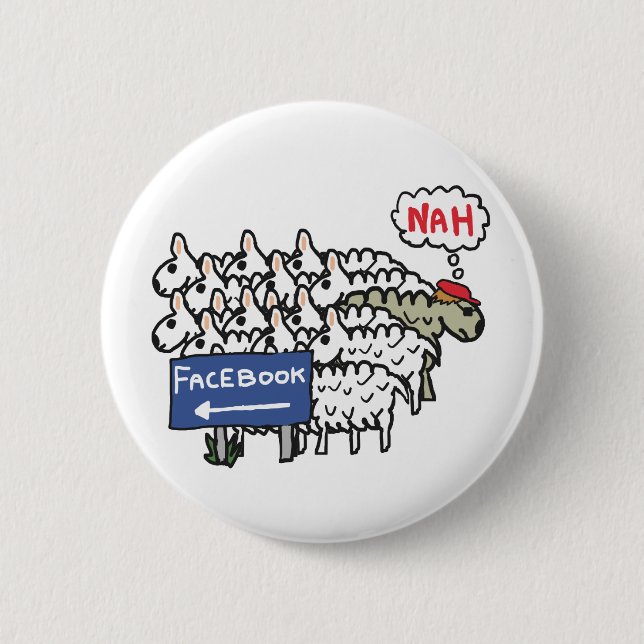 Anti Facebook Button (Front)
