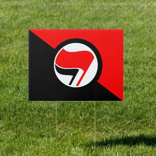 Anti_Fascism Flag Sign