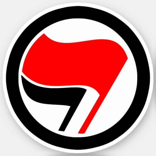 Anti_Fascism Flag Sticker