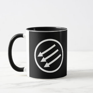 Anti-Fascism White Arrows Mug