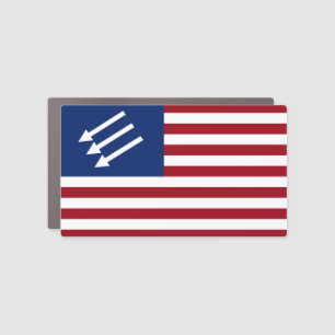 Anti-Fascist American Flag Car Magnet