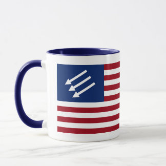 Anti-Fascist American Flag Mug