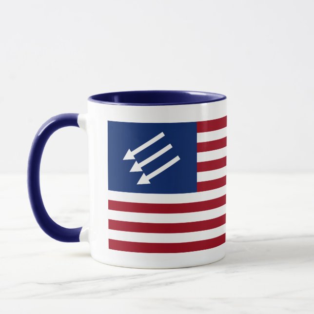 Anti-Fascist American Flag Mug (Left)
