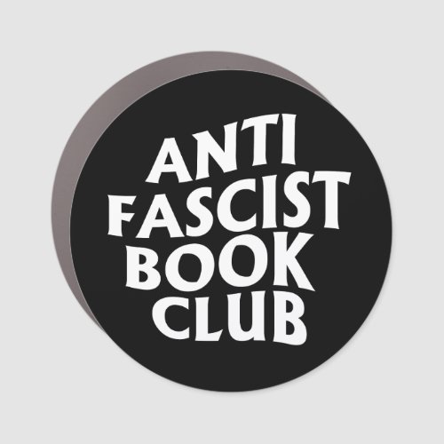 Anti Fascist Book Club Car Magnet