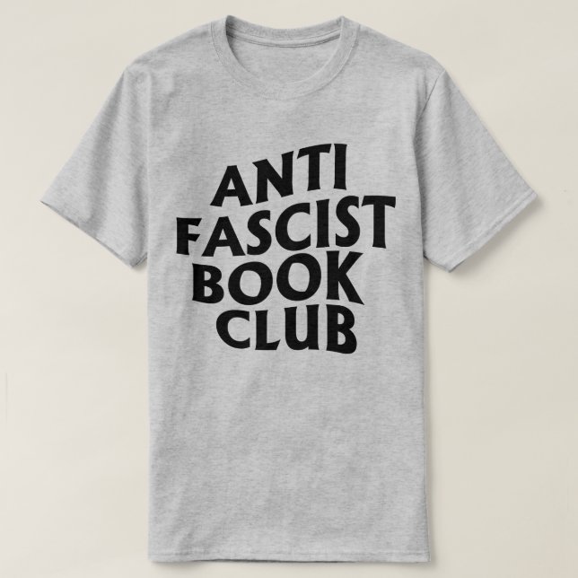 Anti Fascist Book Club T-Shirt (Design Front)
