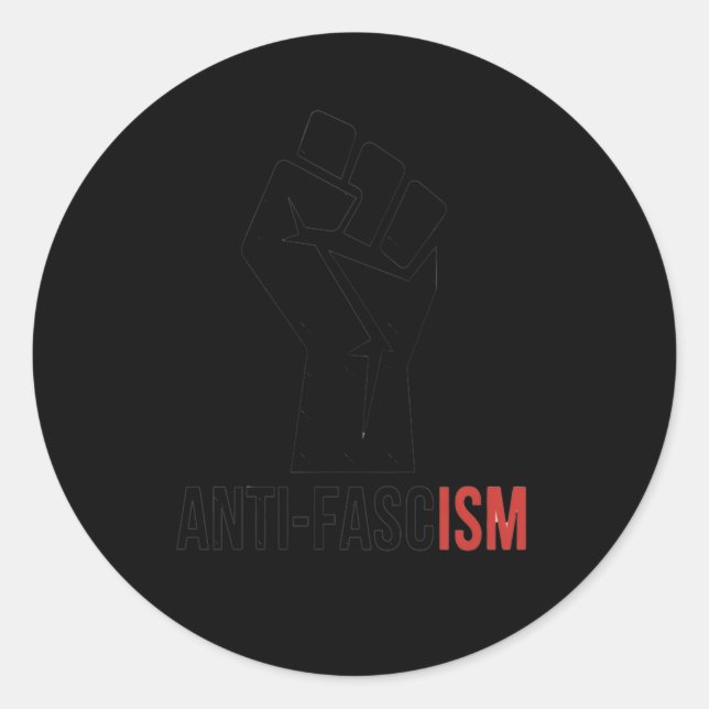 Anti-fascist Fist Sticker  (Front)