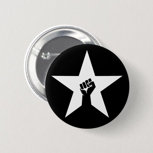 Anti-Fascist Star Button (Front & Back)