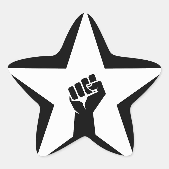 Anti-Fascist Star Sticker (Front)