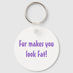 Anti Fur Quote Animal Activist Keychain