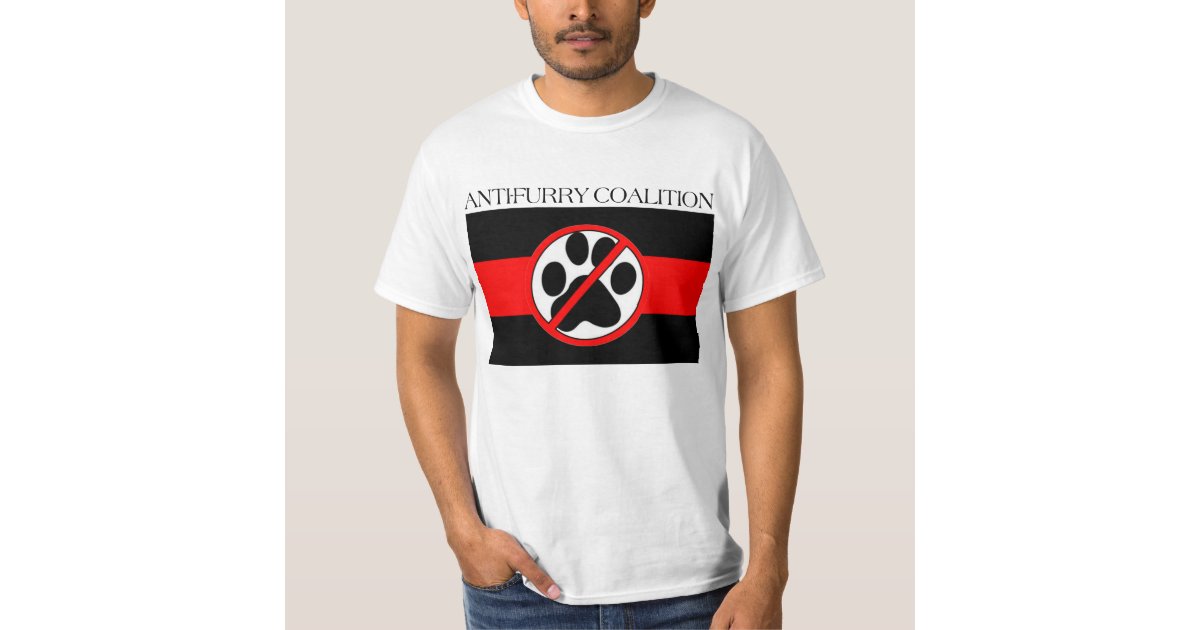 anti furry flag classic T-Shirt | Zazzle