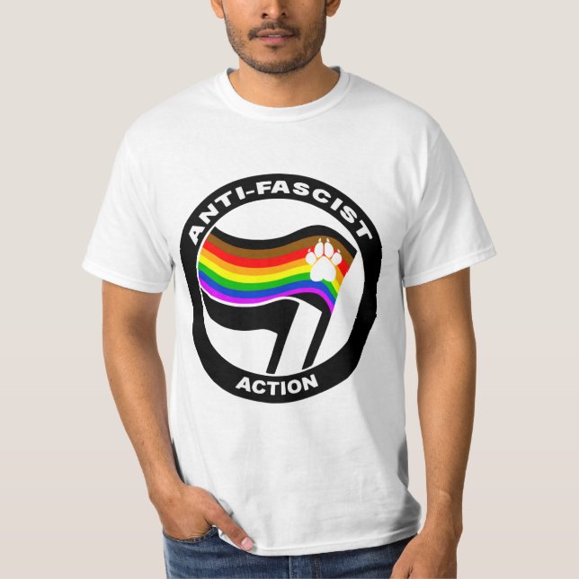 anti furry flag LGBT T-Shirt (Front)