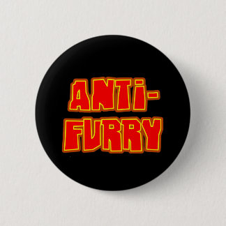 Anti Furry Pinback Button