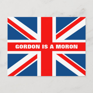 Anti Gordon Brown Postcard