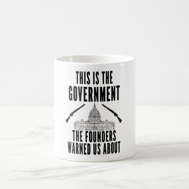Anti Government Patriotic Americans Coffee Mug (Center)