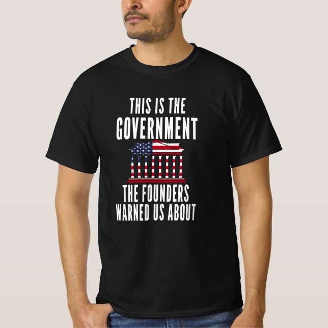 Anti Government Patriotic Americans T-Shirt (Front)