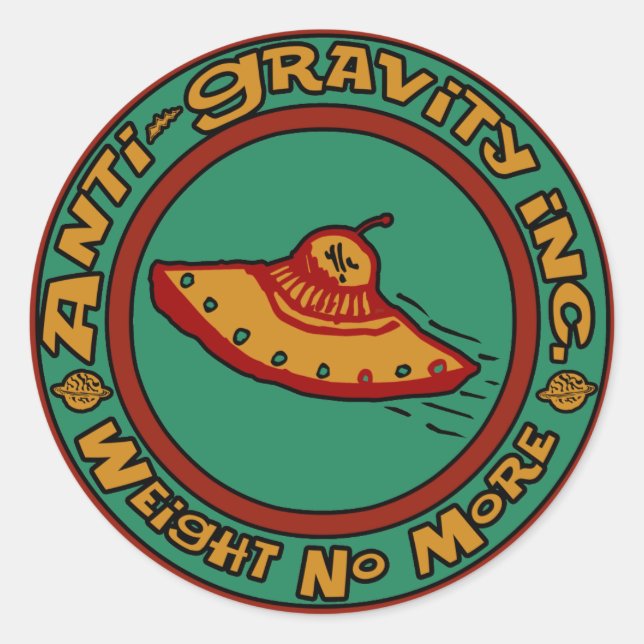 Anti-Gravity, Inc. Classic Round Sticker (Front)