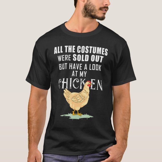Anti Halloween No Costume Sold Out Look At My Chic T-Shirt (Front)
