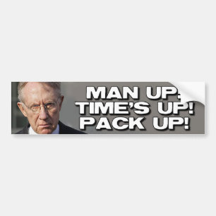 ANTI HARRY REID - MAN UP BUMPER STICKER