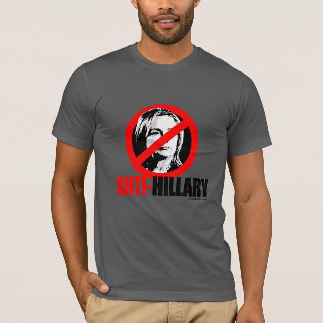 ANTI-HILLARY BOLD T-Shirt (Front)