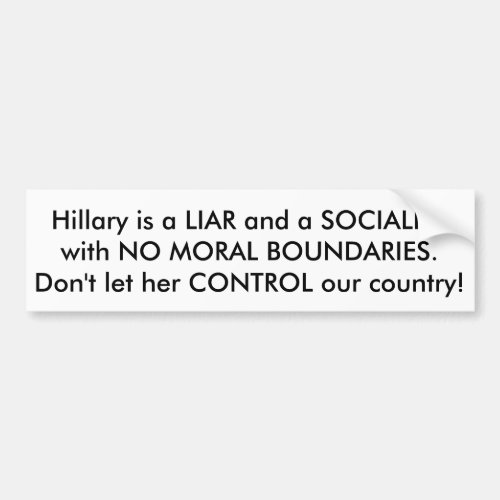 Anti_Hillary bumper sticker