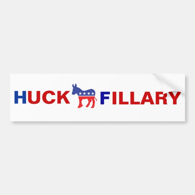 Anti Hillary Clinton Bumper Sticker (Front)